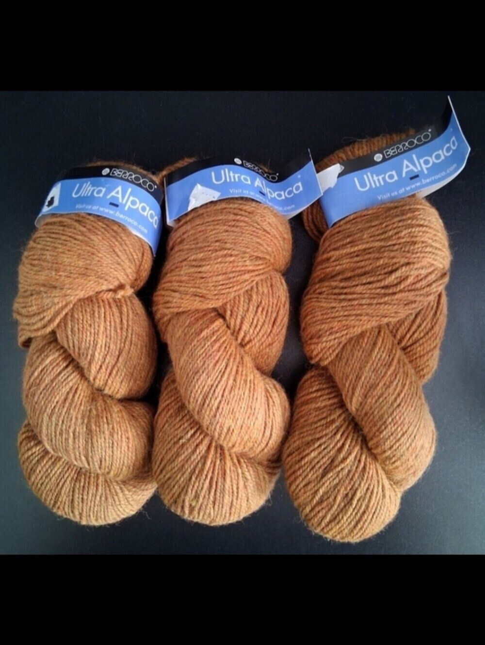 NWT Lot Of 3 Berroco Tan Super Fine Alpaca & Peruvian Wool Knot Crochet Yarn